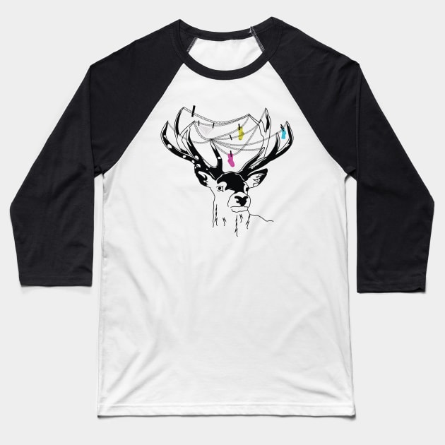 Oh my Deer Baseball T-Shirt by Frajtgorski